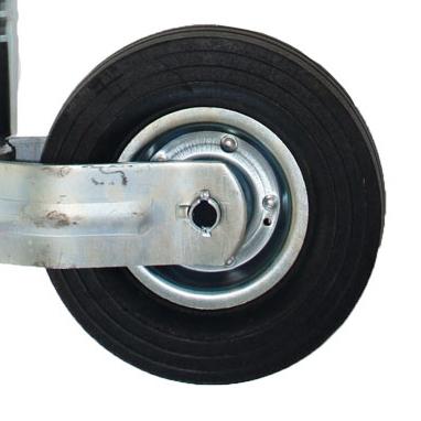 Hjul 200x60 Knott til støttehjul gummi/stålfelg