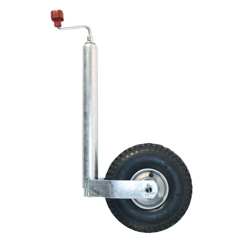 Støttehjul Ø48mm 200Kg AL-KO Plus 260x85mm hjul luft gummi/metall