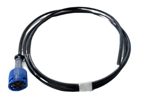 Kabel med 5-pol stikk blå, 2,0m 5x0,75